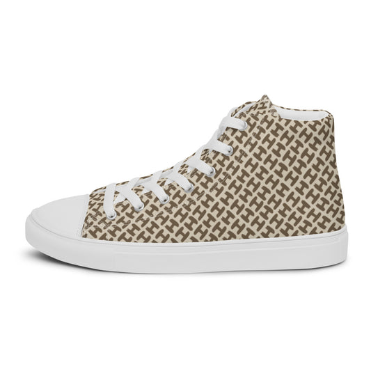 Sky High Top Men Canvas Shoes - H Design Men Shoes - Braniff Boutique