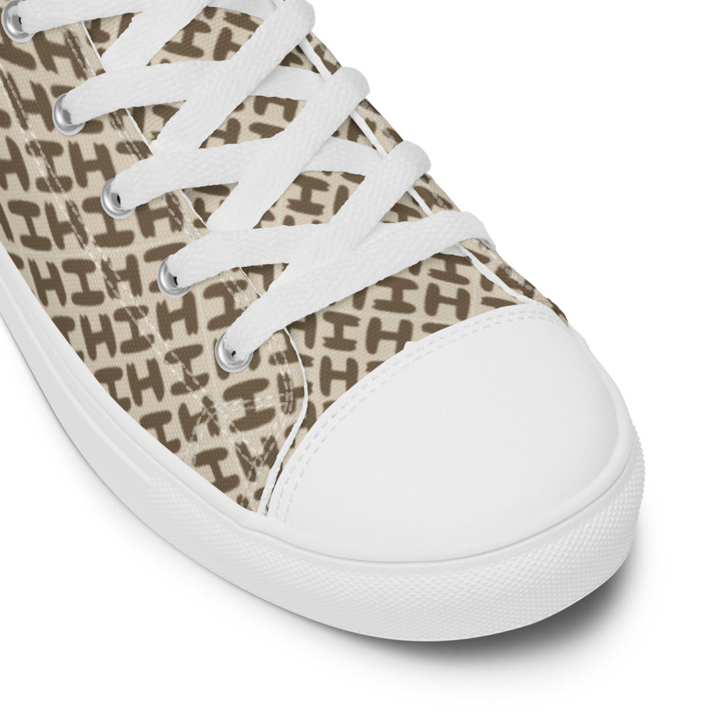 Sky High Top Men Canvas Shoes - H Design Men Shoes - Braniff Boutique
