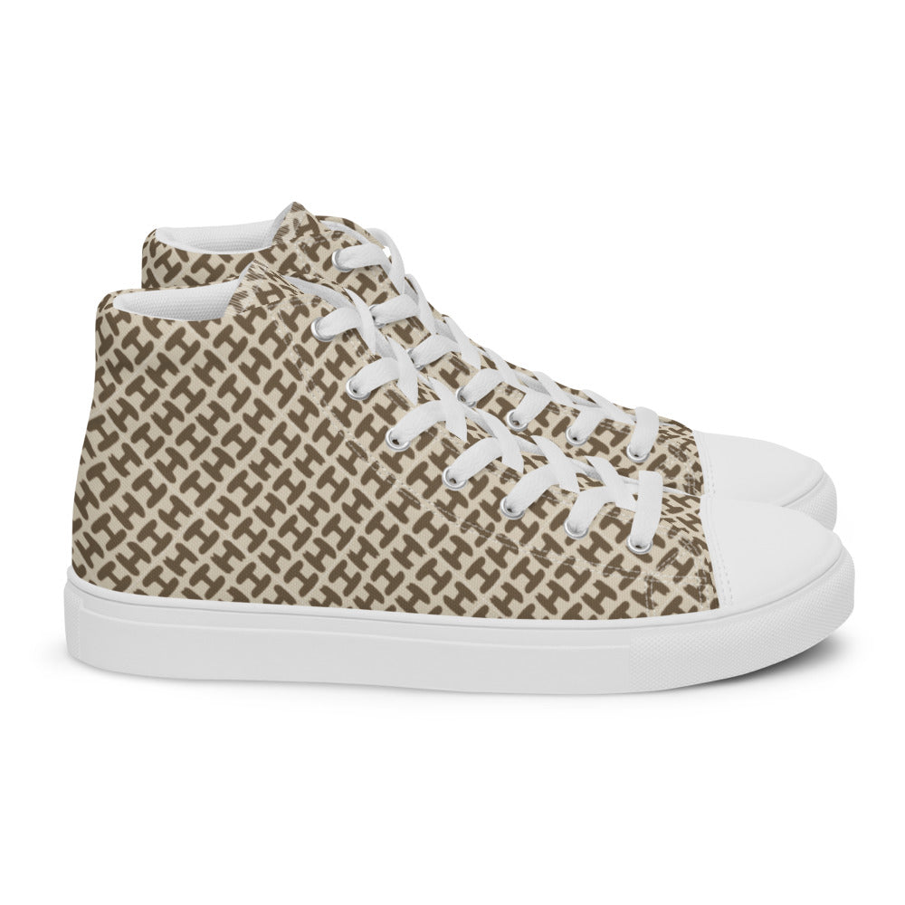 Sky High Top Men Canvas Shoes - H Design Men Shoes - Braniff Boutique