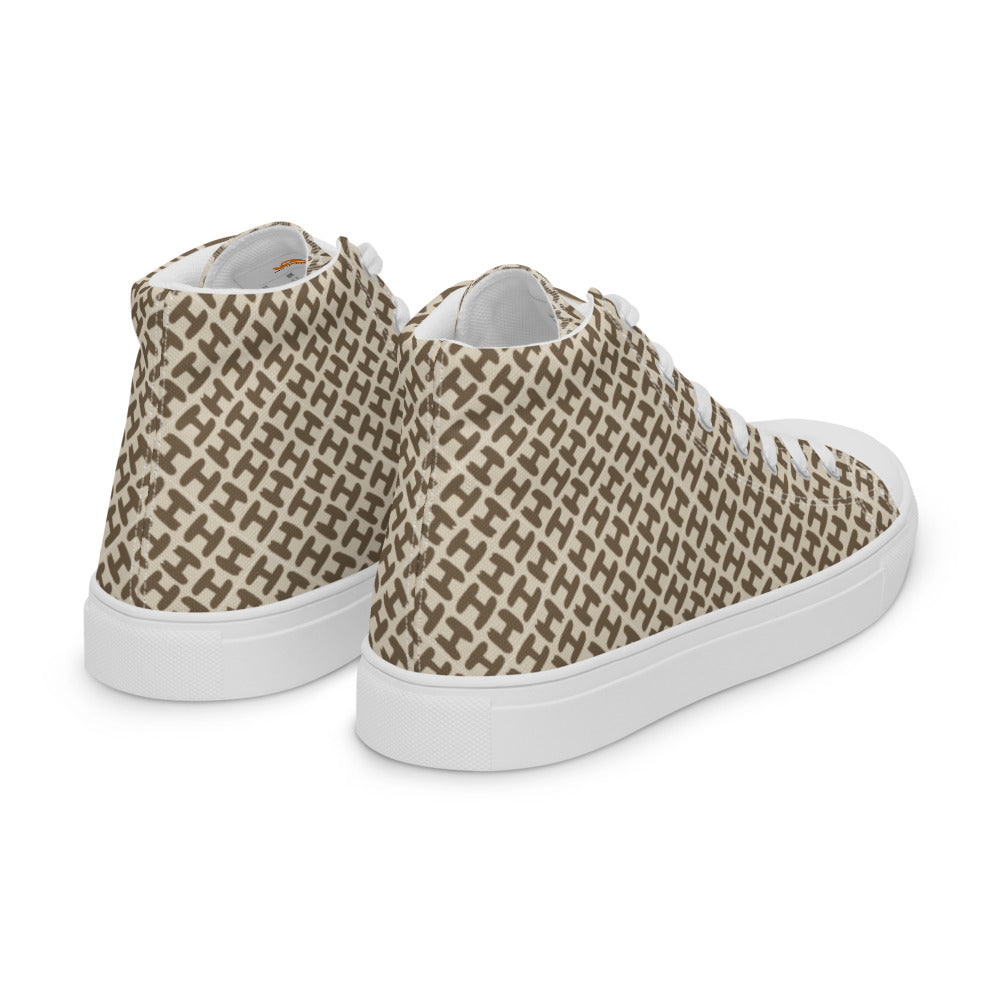 Sky High Top Men Canvas Shoes - H Design Men Shoes - Braniff Boutique