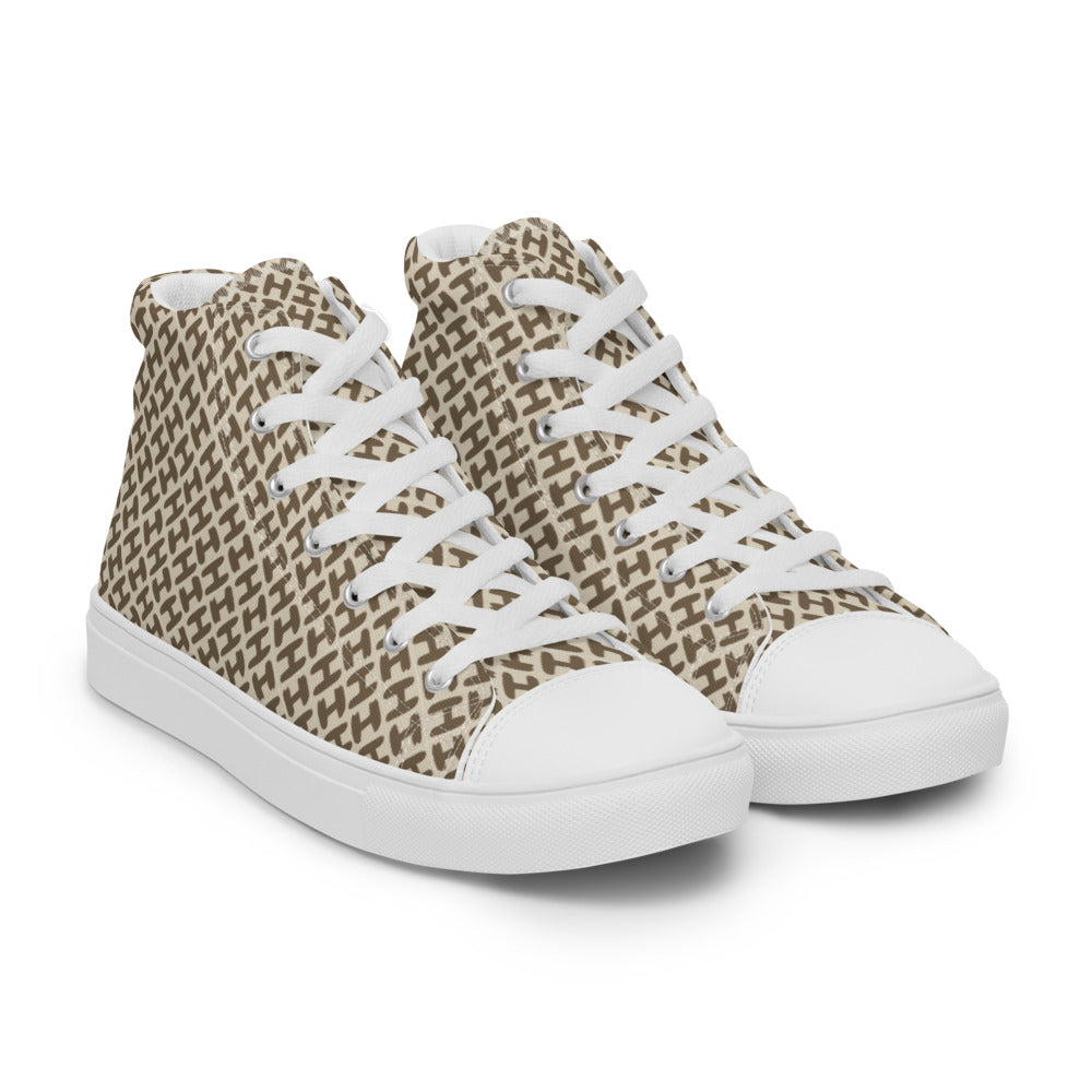 Sky High Top Men Canvas Shoes - H Design Men Shoes - Braniff Boutique