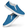 Sky High Slip On Canvas Shoes Mens Braniff Alexander Girard Design Aircraft Interior Blue Blue Check ONLY Available in Certain Countries See List Below