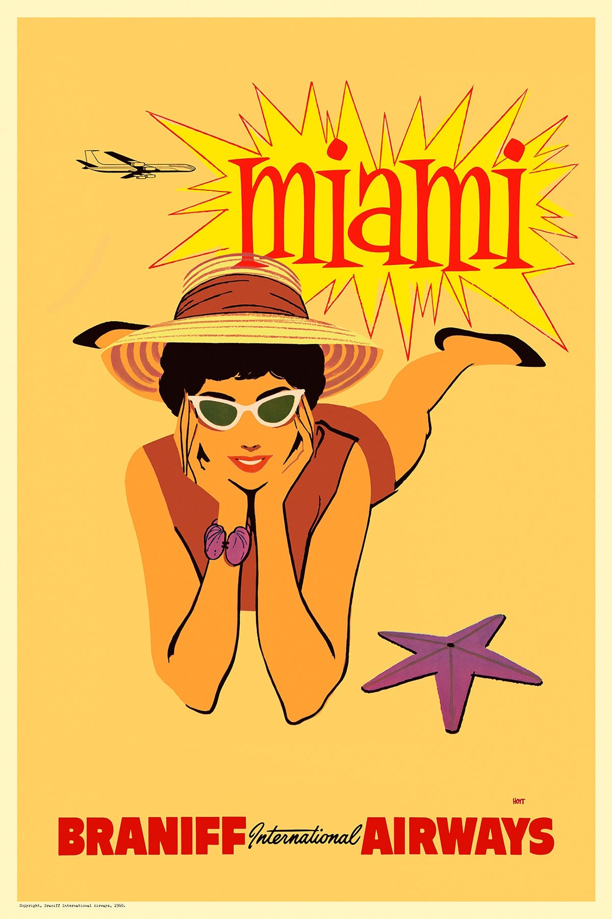 Miami, Braniff International Airways, 1960s [Starfish] - Premium Open Edition