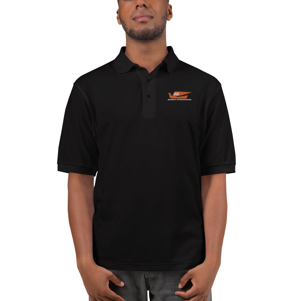 POLO SHIRT MEN'S PREMIUM SHORT SLEEVE BRANIFF 2022 ALEXANDER GIRARD BLUEBIRD LOGO EMBROIDERY