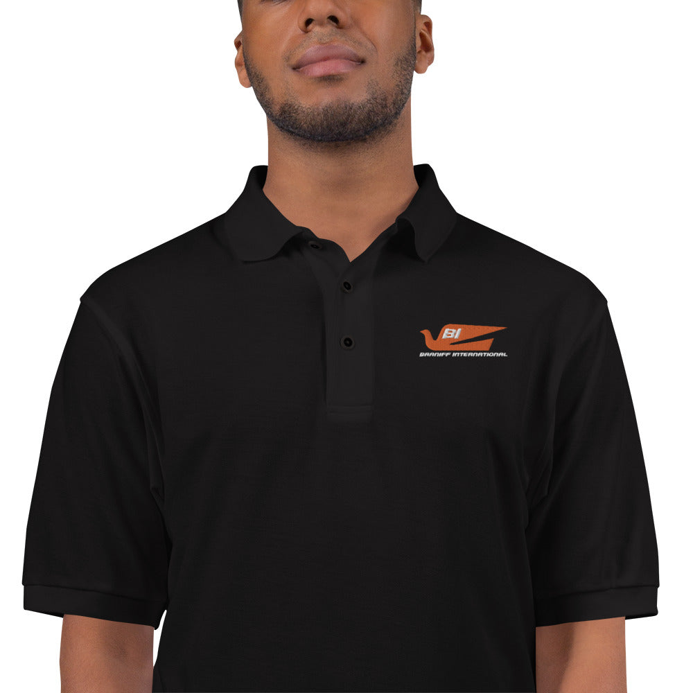 POLO SHIRT MEN'S PREMIUM SHORT SLEEVE BRANIFF 2022 ALEXANDER GIRARD BLUEBIRD LOGO EMBROIDERY