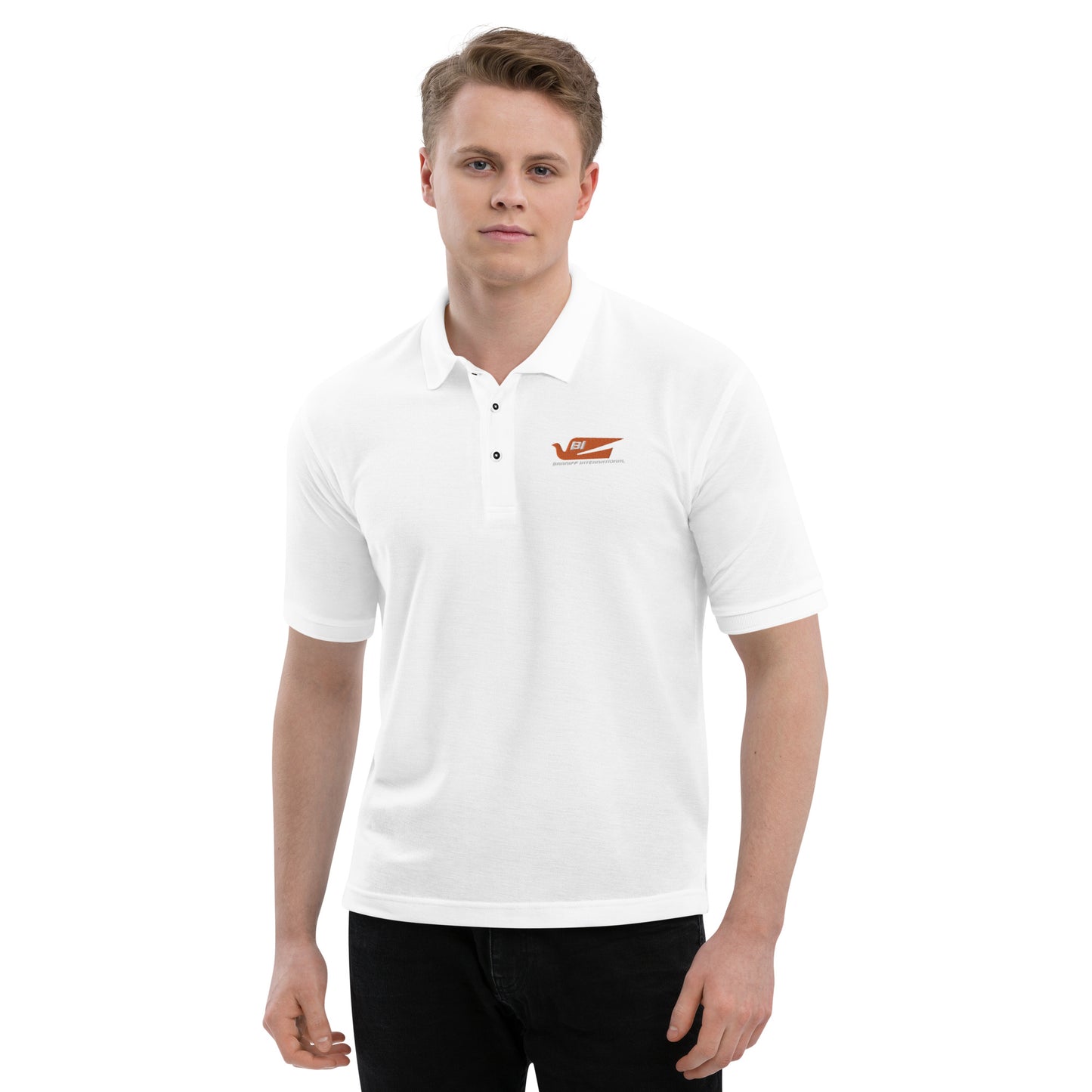 POLO SHIRT MEN'S PREMIUM SHORT SLEEVE BRANIFF 2022 ALEXANDER GIRARD BLUEBIRD LOGO EMBROIDERY