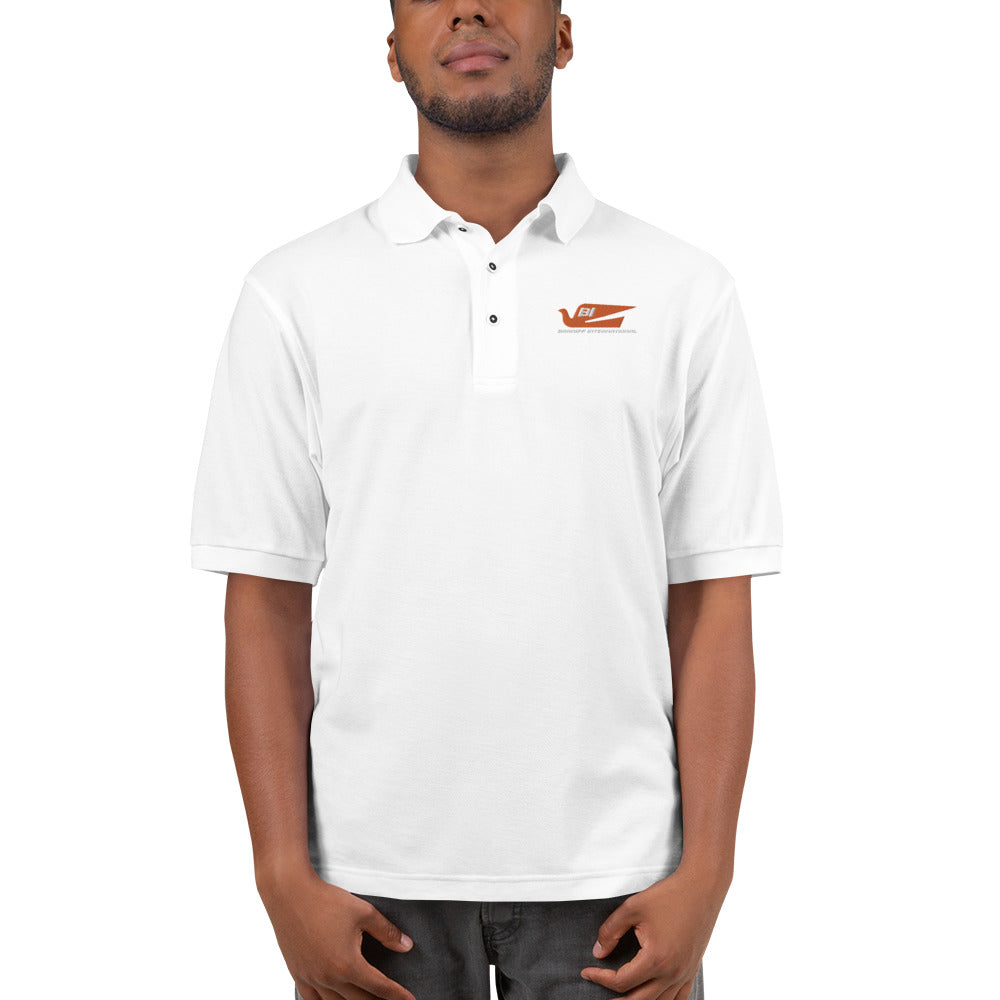 POLO SHIRT MEN'S PREMIUM SHORT SLEEVE BRANIFF 2022 ALEXANDER GIRARD BLUEBIRD LOGO EMBROIDERY