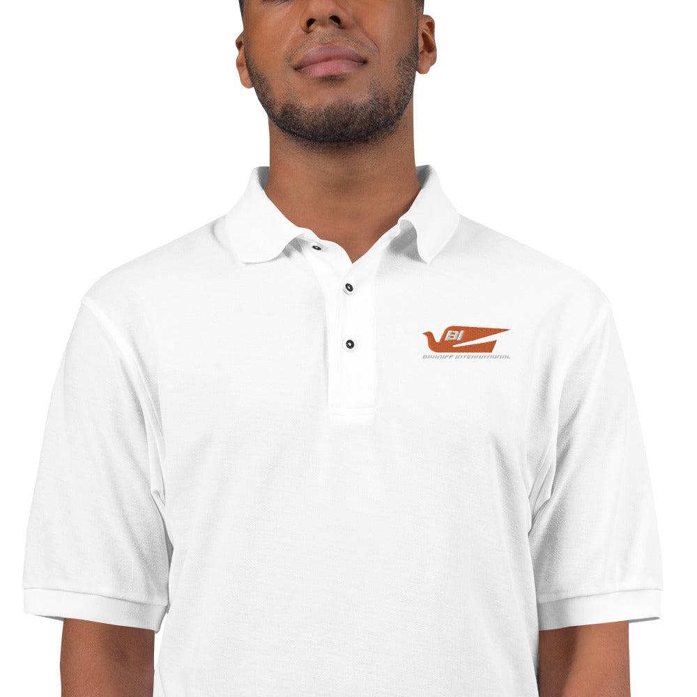 POLO SHIRT MEN'S PREMIUM SHORT SLEEVE BRANIFF 2022 ALEXANDER GIRARD BLUEBIRD LOGO EMBROIDERY