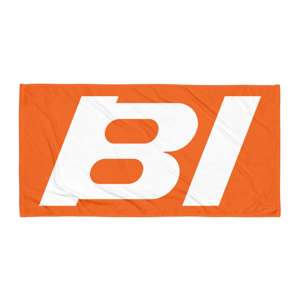 Bath and Beach Towel Sheet Extra Large Braniff Alexander Girard BI Logo End of the Plain Plane EOTPP 1967 Orange