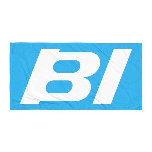 Bath and Beach Towel Sheet Extra Large Braniff Alexander Girard BI Logo End of the Plain Plane EOTPP 1967 New Medium Blue