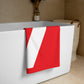 Bath and Beach Towel Sheet Extra Large Braniff Alexander Girard BI Logo End of the Plain Plane EOTPP 1967 Red