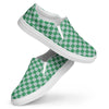 Sky High Slip On Canvas Shoes Womens Braniff Alexander Girard End of the Plain Plane Aircraft Interior Green Gray Check ONLY Available in Certain Countries See List Below
